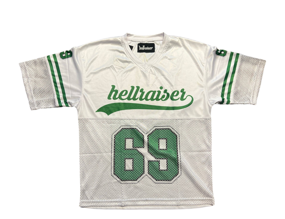 69 FOOTBALL JERSEY GREEN – Hellraiser Worldwide